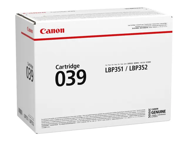 Canon 039 - Svart - original - tonerpatron - for imageCLASS LBP351...