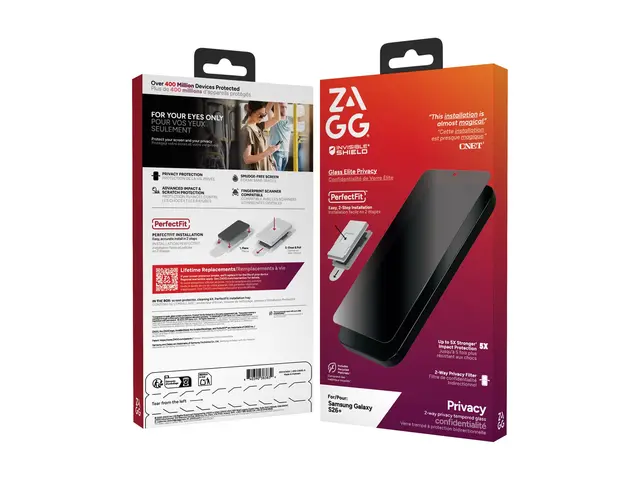 ZAGG InvisibleShield Glass Elite Privacy - Skjermbeskyttelse for m...