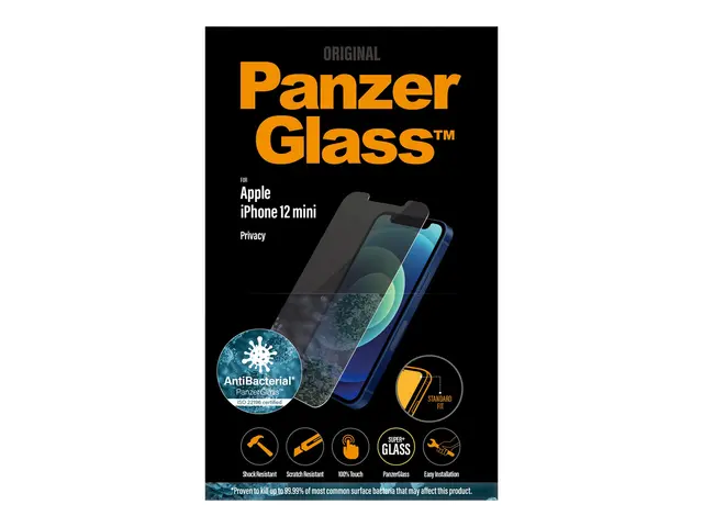 PanzerGlass - Skjermbeskyttelse for mobiltelefon glass med personv...