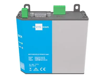 INSYS icom SCR-E 300 - Ruter 2-port svitsj Modbus DIN-skinnemonter...