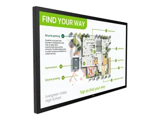 Philips 55BDL3751T - 55" Diagonalklasse Interactive 3000 Series LED-bakgrunnsbelyst LCD-skjerm intelligent skilting - med pekeskjerm (multiberørings) - Android - 4K UHD (2160p) 3840 x 2160 - svart