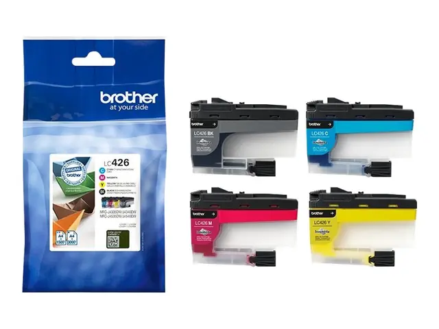 Brother LC426 - 4-pack svart, gul, cyan, magenta original blekkpat...