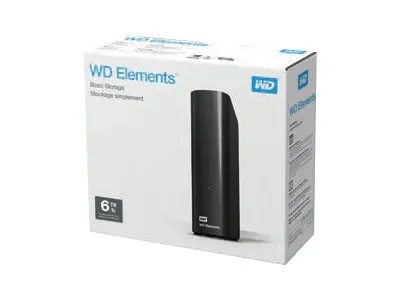 WD Elements Desktop WDBWLG0060HBK - Harddisk - 6 TB - ekstern (sta...
