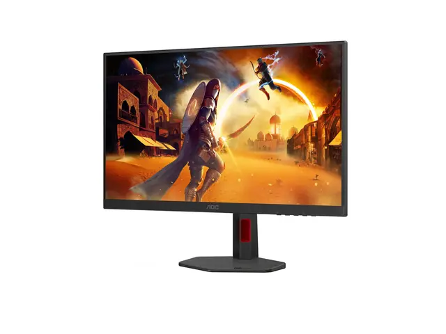 AOC Gaming 27G4ZR - G4 Series - LED-skjerm gaming - 27" - 1920 x 1080 Full HD (1080p) @ 240 Hz - Fast IPS - 350 cd/m² - 1000:1 - HDR10 - 0.3 ms - 2xHDMI, DisplayPort - svart, rød 