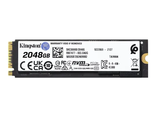 Kingston KC3000 - SSD 2048 GB intern M.2 2280 PCIe 4.0 (NVMe) for ...