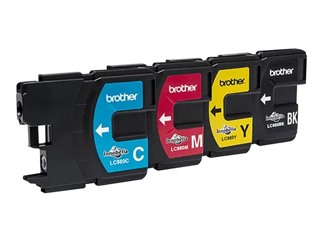Brother LC980VALBP - 4-pack - svart, gul, cyan, magenta - original...