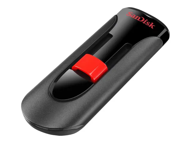 SanDisk Cruzer Glide - USB-flashstasjon - 256 GB - USB 2.0 - svart...