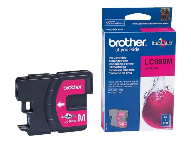 Brother LC980M - Magenta - original - blekkpatron - for Brother DC...