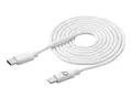 Cellularline Power Cable - Lightning-kabel USB-C hann til Lightning hann - 3 m - hvit