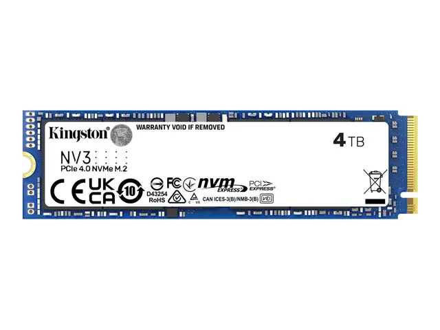 Kingston NV3 - SSD 4 TB intern M.2 2280 PCIe 4.0 x4 (NVMe)