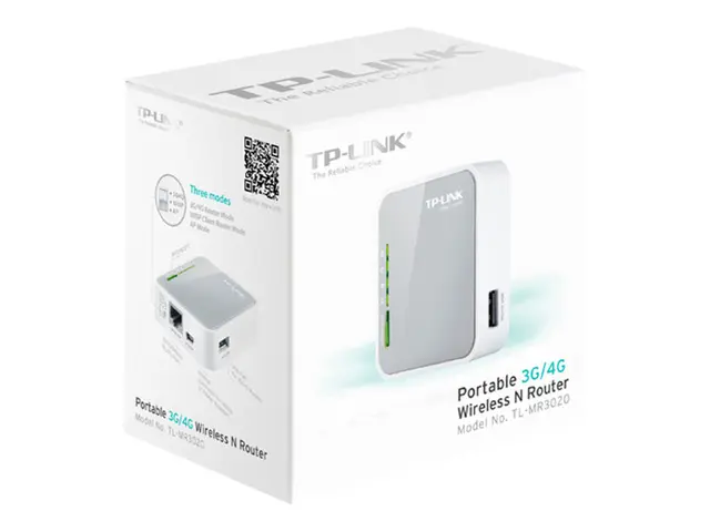 TP-Link TL-MR3020 - V3 trådløs ruter Wi-Fi 2,4 GHz