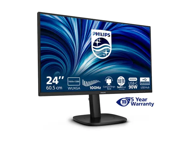 Philips 24B2U3301D - LED-skjerm 24" 1920 x 1200 WUXGA @ 100 Hz IPS...