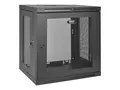 Eaton Tripp Lite Series 12U Wall Mount Rack Enclosure Server Cabinet w/ Door &amp; Side Panels Rack skap - veggmonterbar - svart - 12U - 19&quot;