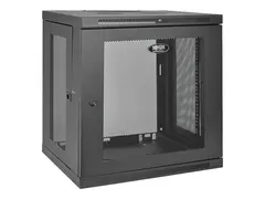 Eaton Tripp Lite Series 12U Wall Mount Rack Enclosure Server Cabinet w/ Door &amp; Side Panels Rack skap - veggmonterbar - svart - 12U - 19&quot;