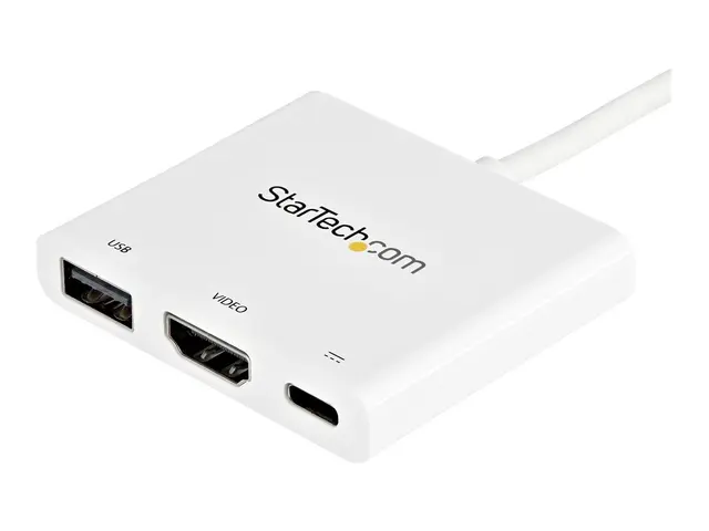 StarTech.com USB-C to HDMI Adapter - White 4K 30Hz Thunderbolt 3 C...