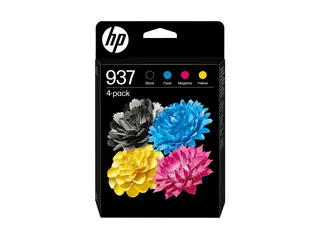 HP 937 - 4-pack - svart, cyan, magenta, gul original - blekkpatron - for P/N: 403X8B#ABF, 403Y0B#AB5, 537P5B, 53N94B, 5A0S0C, 5A0S0C#778