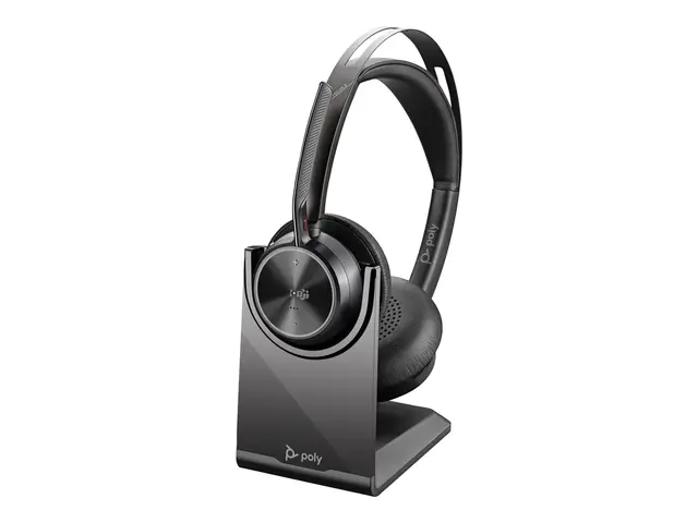 Poly Voyager Focus 2 - Hodesett on-ear Bluetooth trådløs aktiv stø...