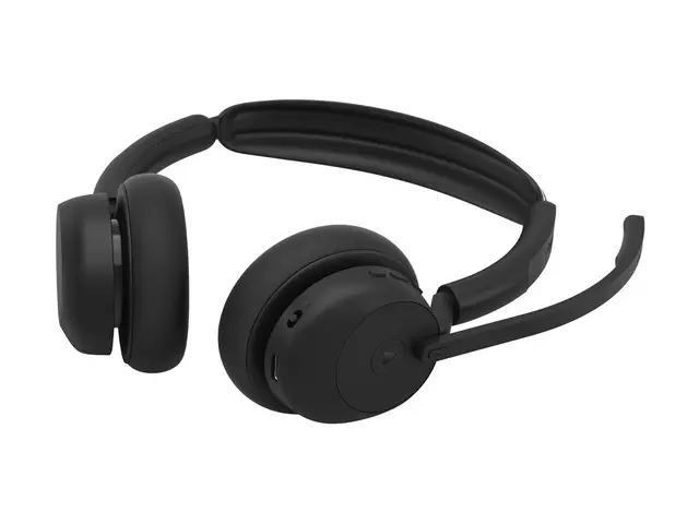 Jabra Evolve3 45 MS - hodesett - USB-C via Bluetooth-adapter, USB-C
