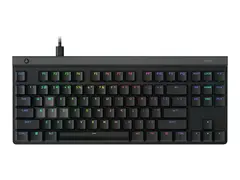 Logitech G G515 RAPID - Tastatur - lav profil, analog TKL - bakgrunnsbelyst - USB - QWERTY - dansk/norsk/svensk/finsk - svart