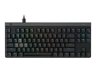 Logitech G G515 RAPID - Tastatur - lav profil, analog TKL - bakgrunnsbelyst - USB - QWERTY - dansk/norsk/svensk/finsk - svart