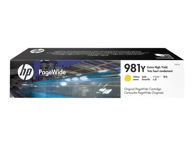 HP 981Y - 185 ml - Ekstra høy ytelse - gul - original - PageWide -...