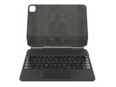 Belkin Connect Pro - Tastatur og folioveske (verneeske) med magnetstativ - med styrepute - bakbelysning - trådløs - Bluetooth - for Apple 12.9-inch iPad Pro (3. generasjon, 4. generasjon, 5. generasjon, 6. generasjon)
