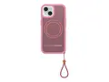 OtterBox Sole Series - Baksidedeksel for mobiltelefon MagSafe-samsvar - stoff - Xtra Hot (rosa) - for Apple iPhone 13, 14, 15, 16e