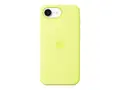 Apple - Baksidedeksel for mobiltelefon silikon - neongul - for iPhone 16e