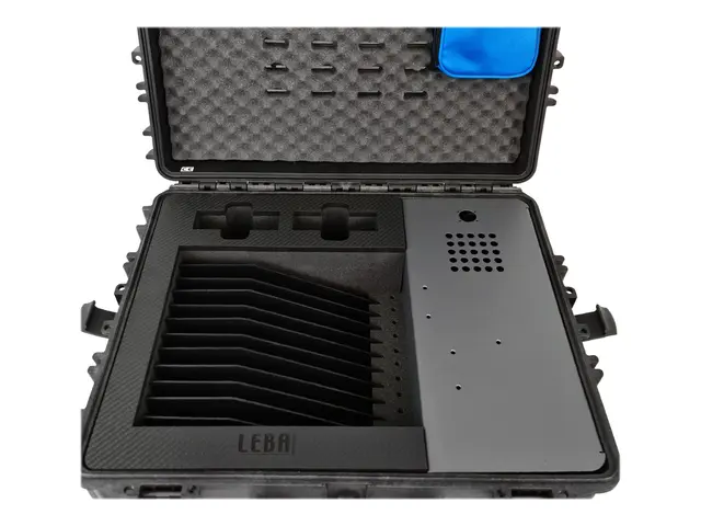 LEBA NoteCase Falcon - Lagringsboks for 12 nettbrett USB-C, synkro...