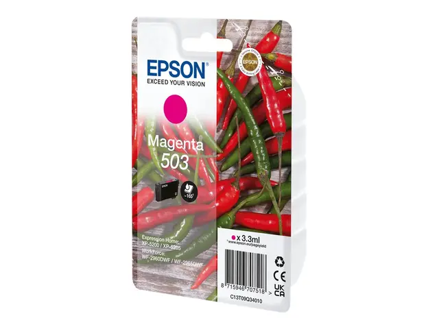 Epson 503 - 3.3 ml magenta original blister blekkpatron for WorkFo...