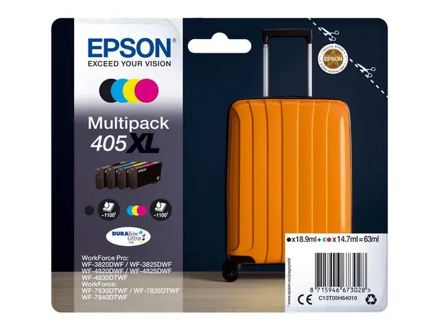 Epson 405XL Multipack - 4-pack - XL - svart, gul, cyan, magenta - ...