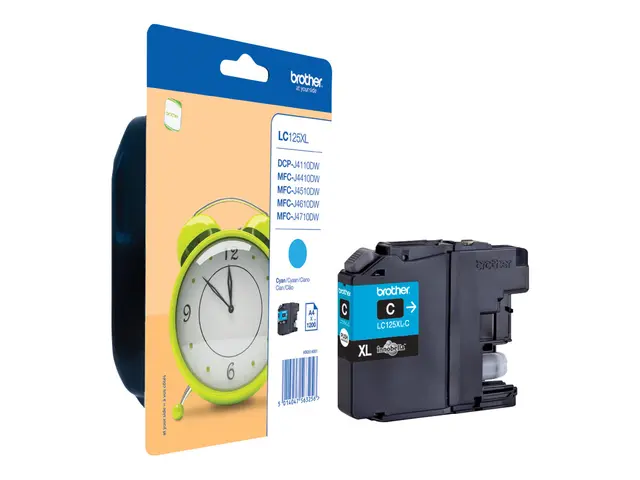 Brother LC12EC - XL Capacity - cyan - original - blekkpatron - for...