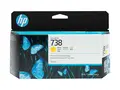 HP 738 - 130 ml - gul - original DesignJet - blekkpatron - for DesignJet T950