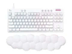 Logitech G G713 - Tastatur - uten nummertastatur bakgrunnsbelyst - USB - QWERTY - Nordisk (dansk/finsk/norsk/svensk) - tastsvitsj: Tactile - hvit