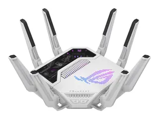 ASUS ROG Rapture GT-BE19000AI - Tr&#229;dl&#248;s ruter 6-porters svitsj 10GbE, 5GbE, 2.5GbE, Wi-Fi 7 - WAN-porter: 2 Quad-Band