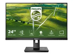 Philips B Line 242B1G - LED-skjerm - 24&quot; 1920 x 1080 Full HD (1080p) @ 75 Hz - IPS - 250 cd/m&#178; - 1000:1 - 4 ms - HDMI, DVI-D, VGA, DisplayPort - h&#248;yttalere - svart tekstur