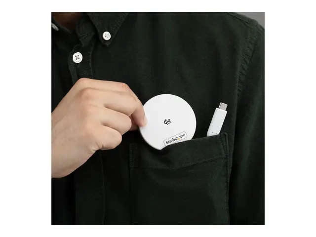 Startech - Trådløs ladepute - Qi 2.2, magnetic, with USB-C tethere...