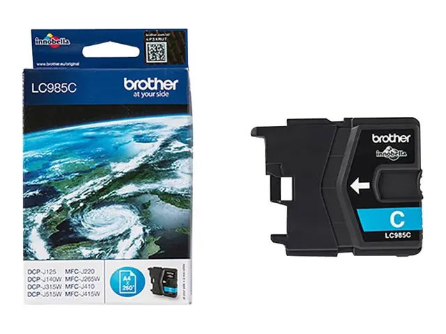 Brother LC985C - Cyan original blekkpatron for DCP-J140W, DCP-J315...