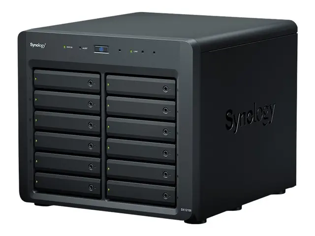 Synology DX1215II - Harddiskarray - 12 brønner (SATA-600) - Infini...