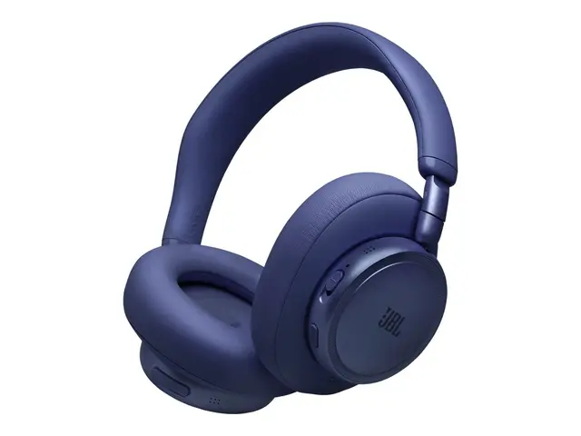 JBL LIVE 780NC - Hodetelefoner med mikrofon full størrelse - Bluetooth - trådløs, kablet - aktiv støydemping - 3,5 mm jakk - blå 