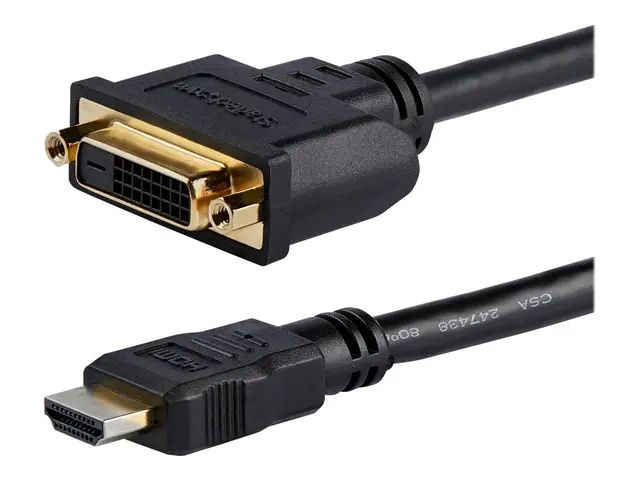 StarTech.com HDMI Male to DVI Female Adapter - 8in - 1080p DVI-D G...