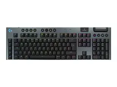 Logitech G G915 X - Tastatur - LIGHTSPEED bakgrunnsbelyst - trådløs - 2.4 GHz, Bluetooth, USB - QWERTY - Storbritannia - tastsvitsj: GL Tactile - svart