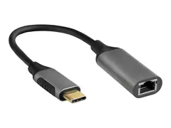 Elivi - Nettverksadapter - USB-C 3.1 Gigabit Ethernet x 1 - svart, romgrå