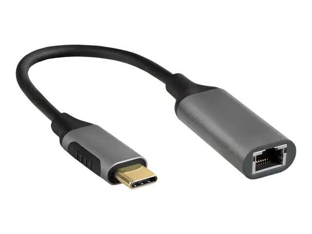 Elivi - Nettverksadapter - USB-C 3.1 - Gigabit Ethernet x 1 - svar...