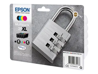 Epson 35XL Multipack - 4-pack - XL svart, gul, cyan, magenta - original - blekkpatron - for WorkForce Pro WF-4720, WF-4720DWF, WF-4725DWF, WF-4730, WF-4730DTWF, WF-4740, WF-4740DTWF