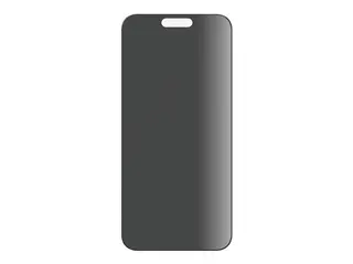 PanzerGlass - Skjermbeskyttelse for mobiltelefon ultravid passform med EasyAligner - glass - med personvernsfilter - 2-veis - rammefarge svart - for Apple iPhone 15 pro max
