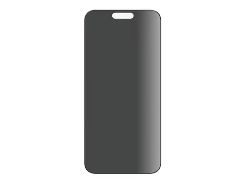 PanzerGlass - Skjermbeskyttelse for mobiltelefon ultravid passform med EasyAligner - glass - med personvernsfilter - 2-veis - rammefarge svart - for Apple iPhone 15 pro max