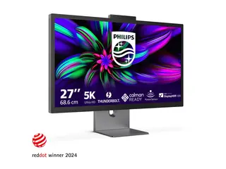 Philips Brilliance 27E3U7903 - 7000 Series LED-skjerm - USB - 27&quot; - 5120 x 2880 5K Ultra HD (2880p) @ 70 Hz - IPS - 500 cd/m&#178; - 2000:1 - DisplayHDR 600 - 4 ms - Thunderbolt 4, HDMI - h&#248;yttalere - romgr&#229;