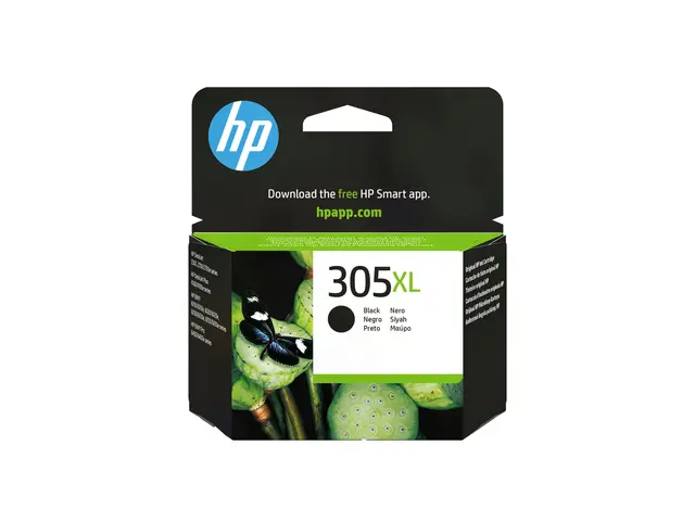HP 305XL - 4 ml Høy ytelse pigmentert svart original blekkpatron f...