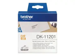 Brother DK-11201 - Svart p&#229; hvitt 29 x 90 mm 400 etikett(er) (1 rull(er) x 400 adresselapper - for Brother QL-1050, 1060, 1110, 500, 550, 560, 570, 580, 600, 650, 700, 710, 720, 820